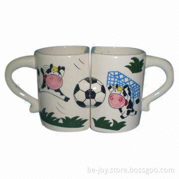 11oz Lover's Ceramic Cup, Various Artworks are Available, OEM Orders are Welcome